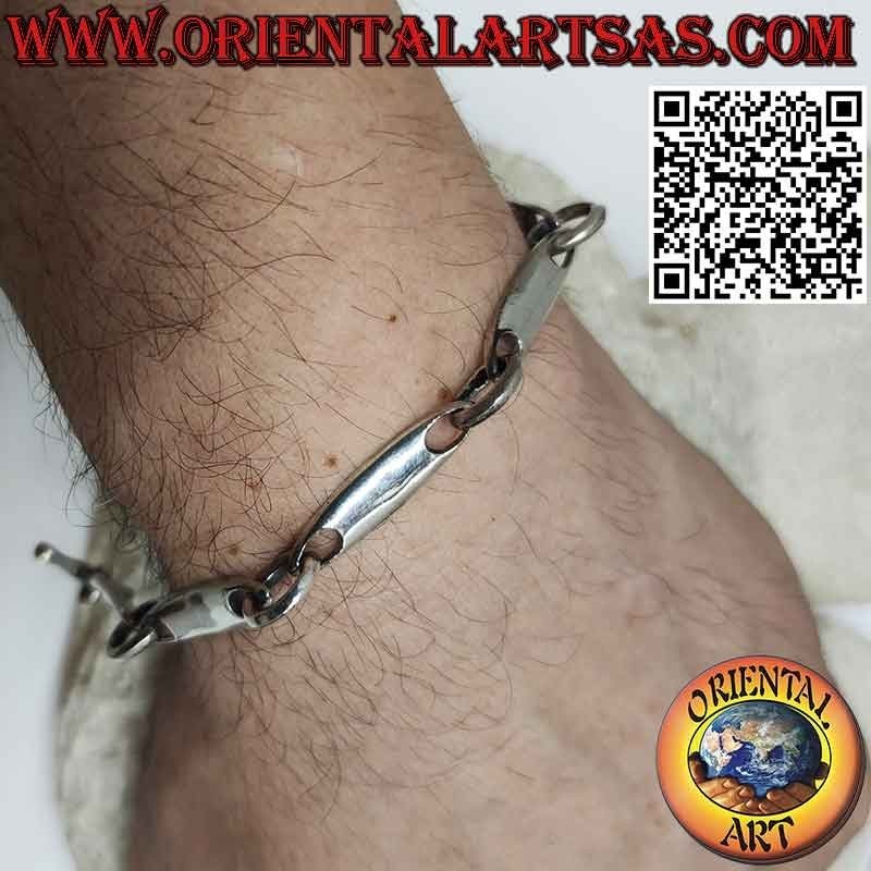 Bracciale Argento 925 Surf con Anelli Grandi | Oriental Art
