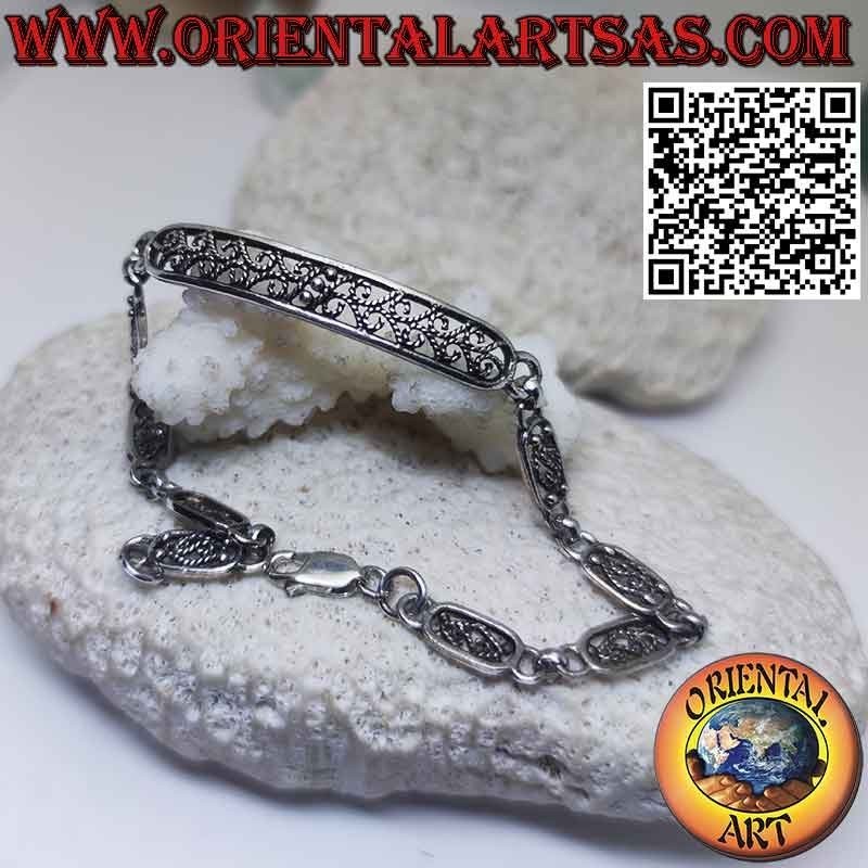 Bracciale Argento 925 Filigrana Semirigido | Oriental Art