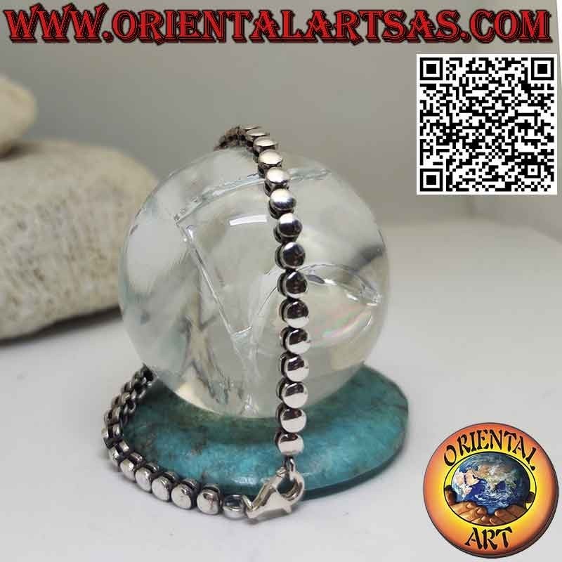 Luminoso Bracciale Argento 925 a Cilindri | Oriental Art