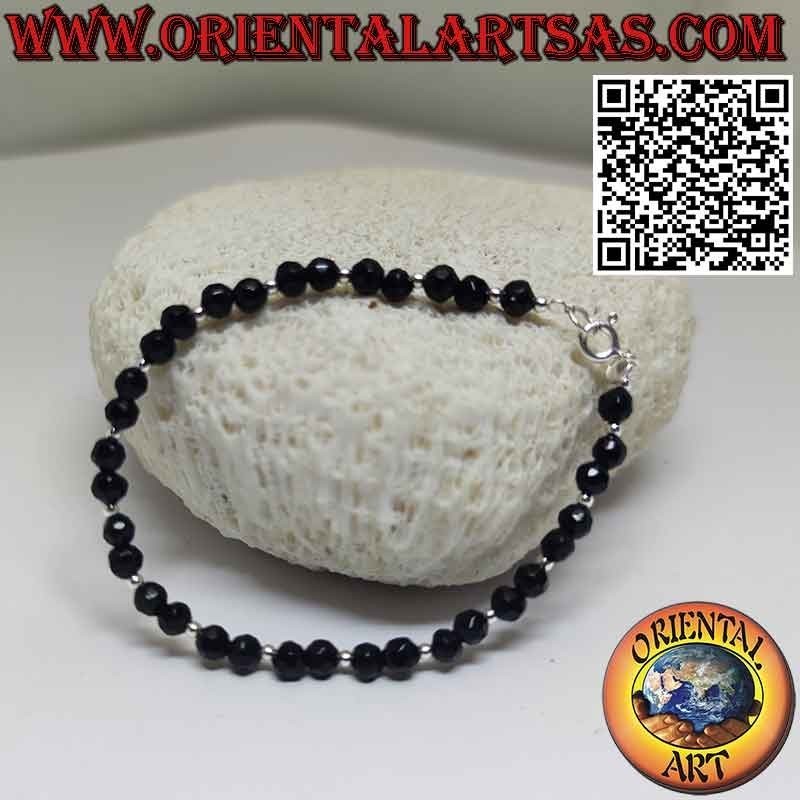 Pulsera Ónix Facetado y Plata 925 | Joya Exclusiva