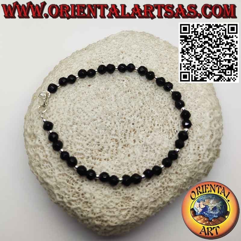 Pulsera Ónix Facetado y Plata 925 | Joya Exclusiva