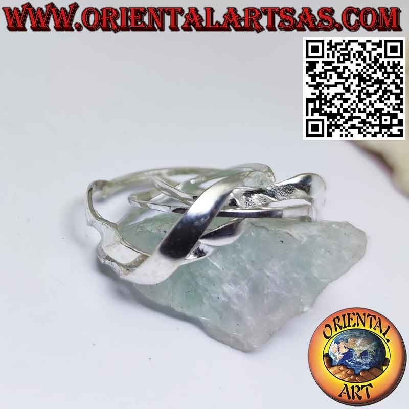 Bague de la foi turque puzzle argent à quatre anneaux