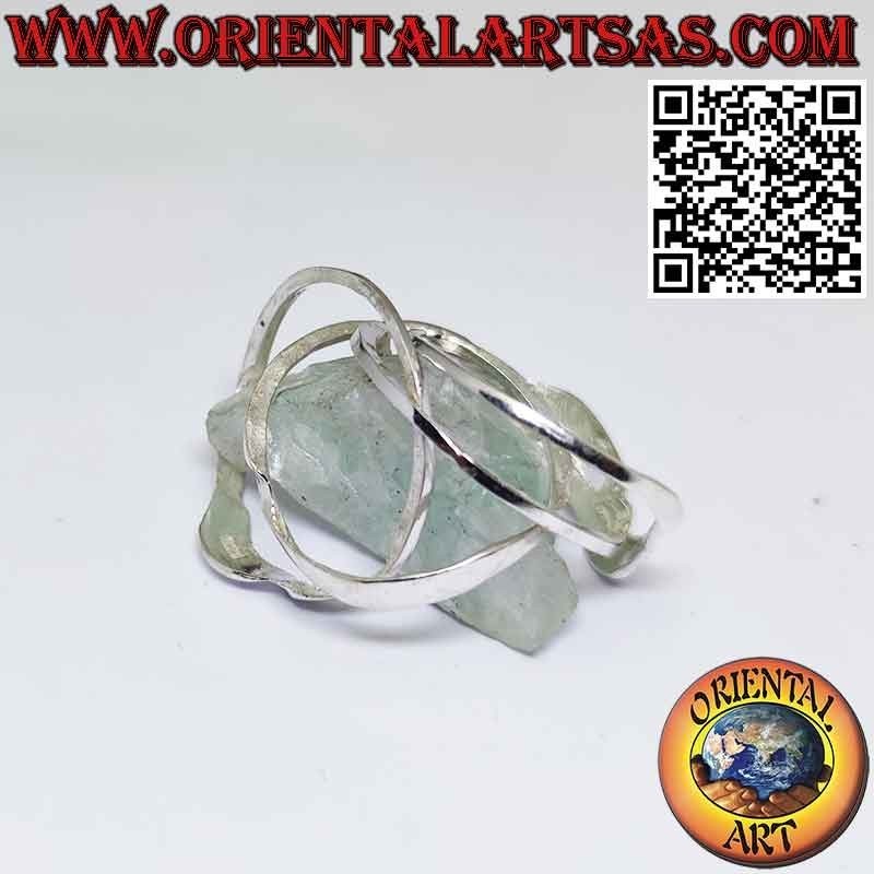 Bague de la foi turque puzzle argent à quatre anneaux