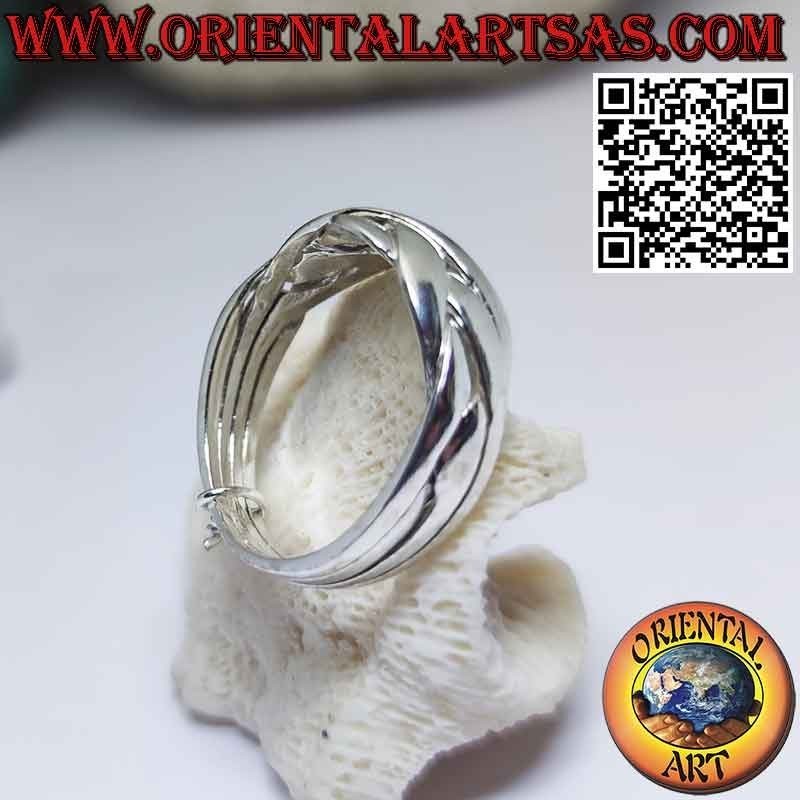 Bague de la foi turque puzzle argent à quatre anneaux