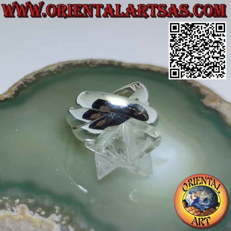 925er Silberring mit 3 Kreisen von 5 mm. * 1,5 mm. (Cartier-Modell)