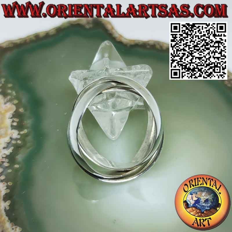 925er Silberring mit 3 Kreisen von 5 mm. * 1,5 mm. (Cartier-Modell)