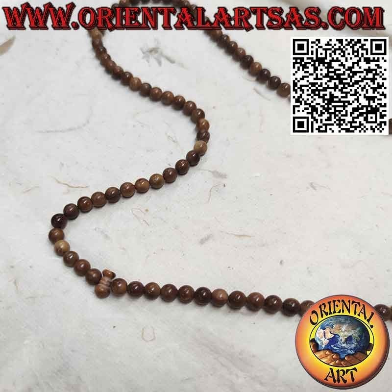 Muslim Tasbih, 99 Beads 8mm. in seeds of Kuka Koka (Piassava)