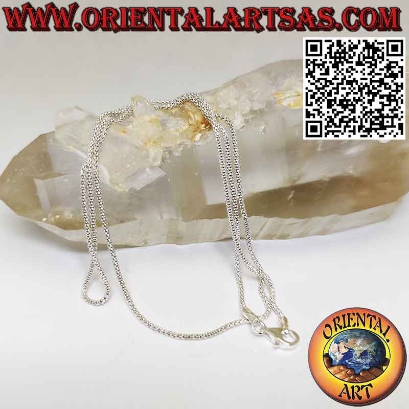 Collier chaîne en argent 925 ‰ avec chaîne vénitienne ronde de 1,1 mm