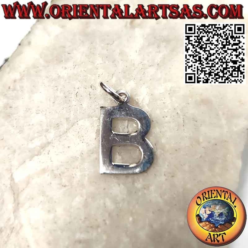Colgante de plata, letra/inicial en mayúsculas (12x1)