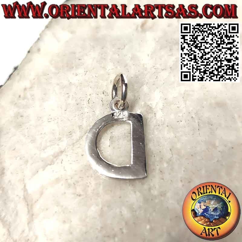Pendentif en argent, lettre / initiale en majuscules (12x1)