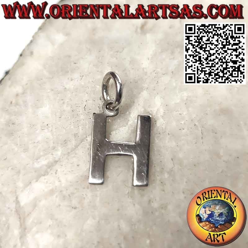 Pendentif en argent, lettre / initiale en majuscules (12x1)
