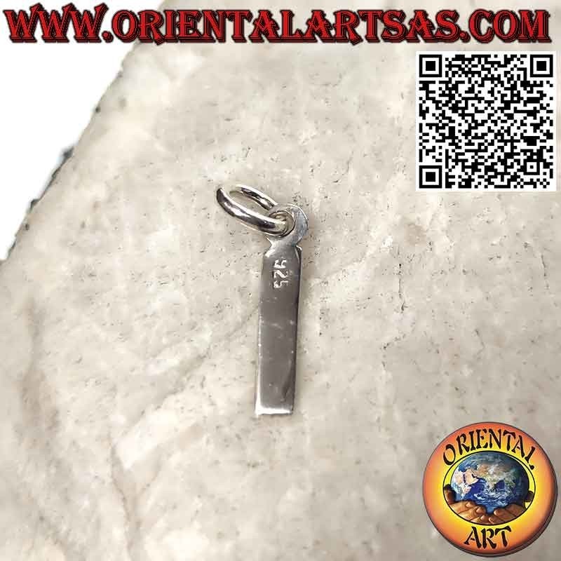 Colgante de plata, letra/inicial en mayúsculas (12x1)