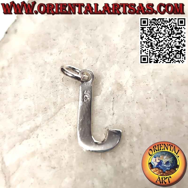 Ciondolo in argento, lettera / iniziale in stampatello maiuscolo (mm. 12x1)