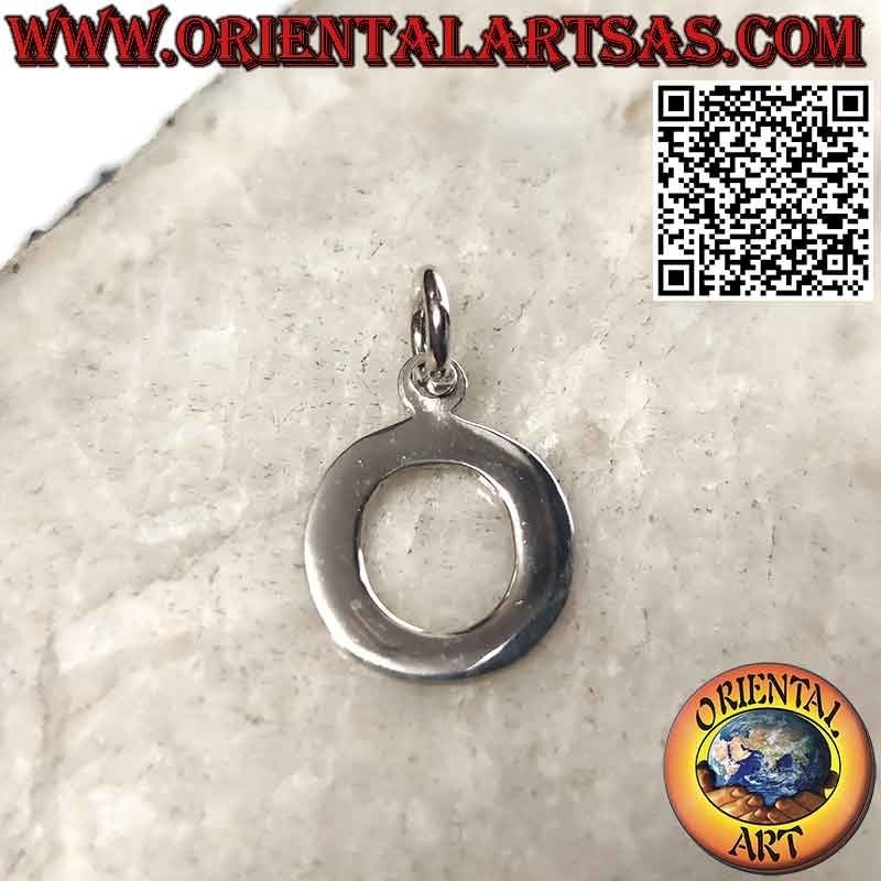 Pendentif en argent, lettre / initiale en majuscules (12x1)