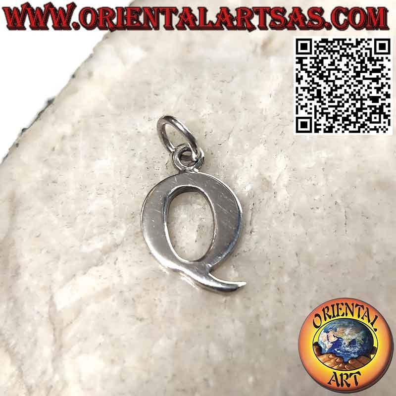 Colgante de plata, letra/inicial en mayúsculas (12x1)