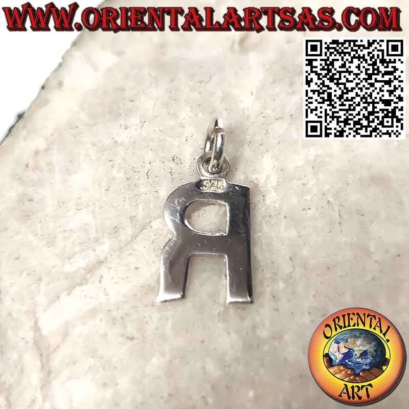 Pendentif en argent, lettre / initiale en majuscules (12x1)