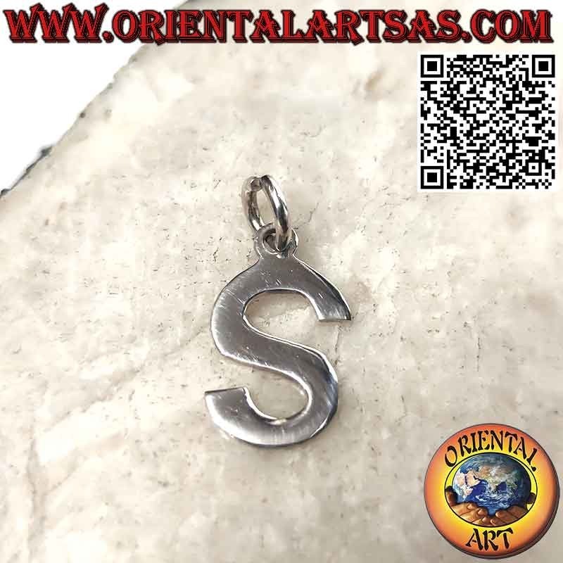 Silver pendant, letter / initial in capital letters (12x1)