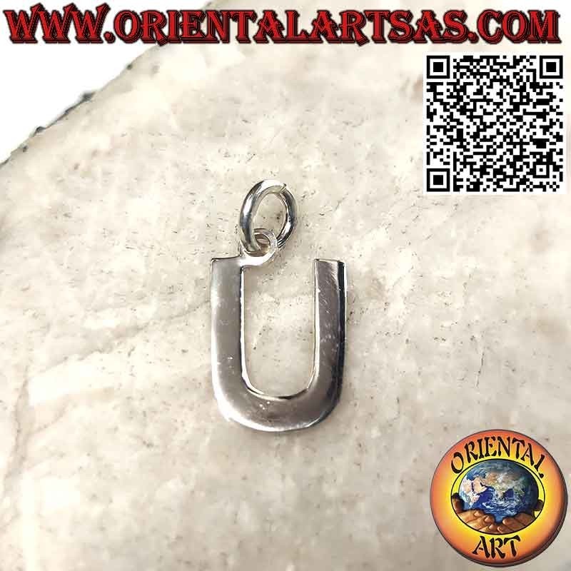 Silver pendant, letter / initial in capital letters (12x1)