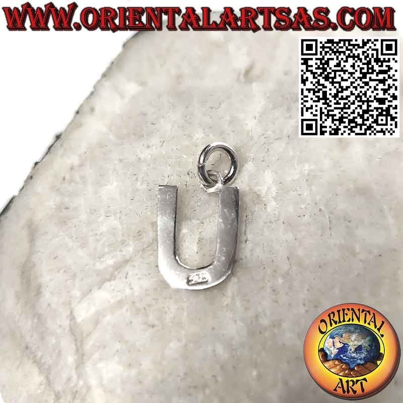 Pendentif en argent, lettre / initiale en majuscules (12x1)