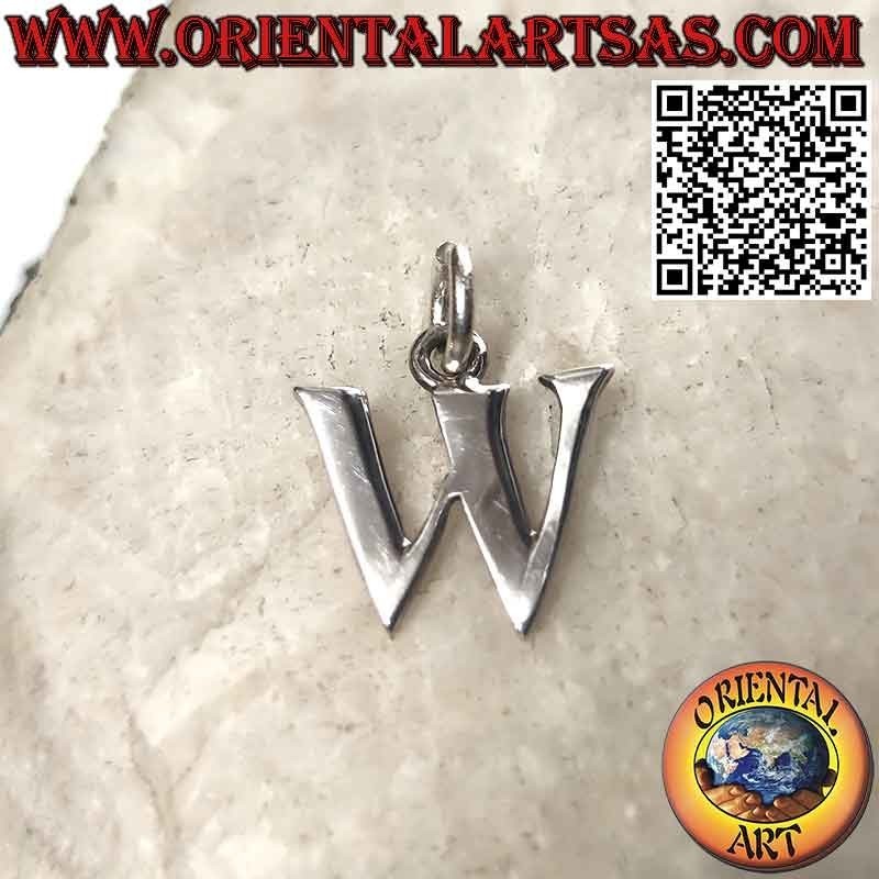 Pendentif en argent, lettre / initiale en majuscules (12x1)
