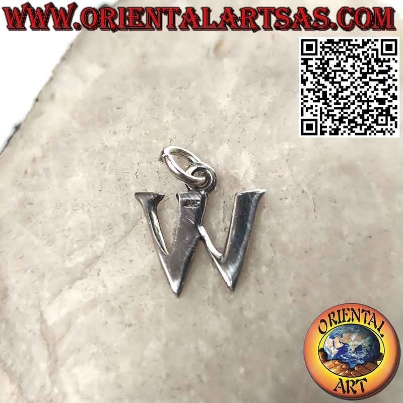 Pendentif en argent, lettre / initiale en majuscules (12x1)