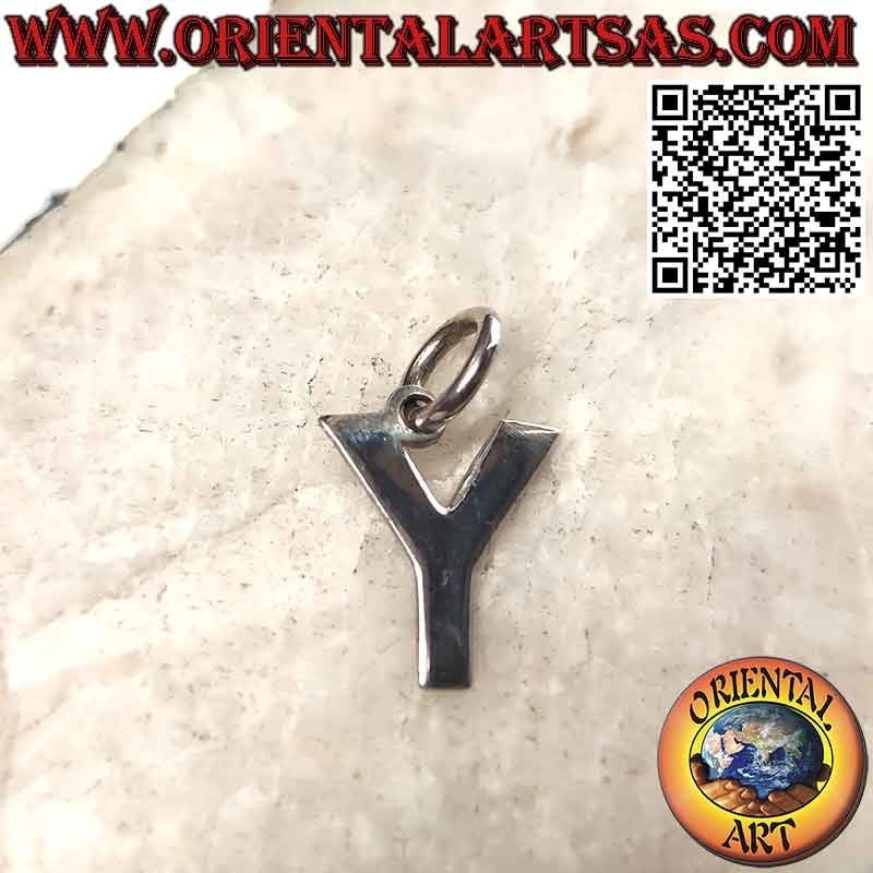 Colgante de plata, letra/inicial en mayúsculas (12x1)