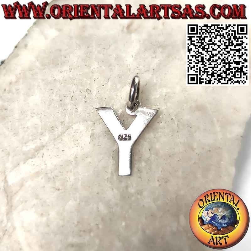 Pendentif en argent, lettre / initiale en majuscules (12x1)