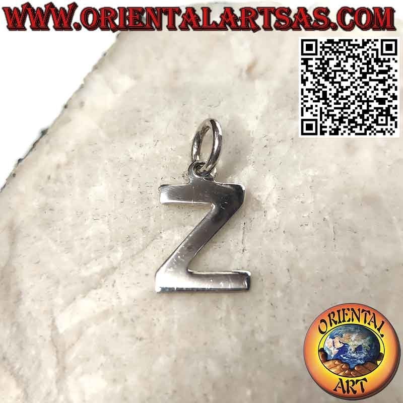Pendentif en argent, lettre / initiale en majuscules (12x1)