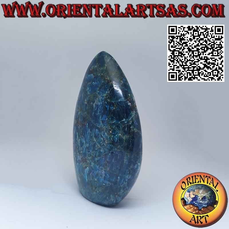 Monolithe d'apatite en forme de fer de lance, 13 cm, 770 g.