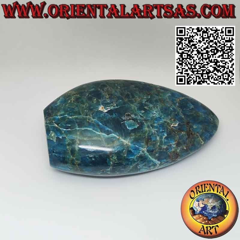 Apatit-Monolith in Form einer Speerspitze, 13 cm, 770 g.