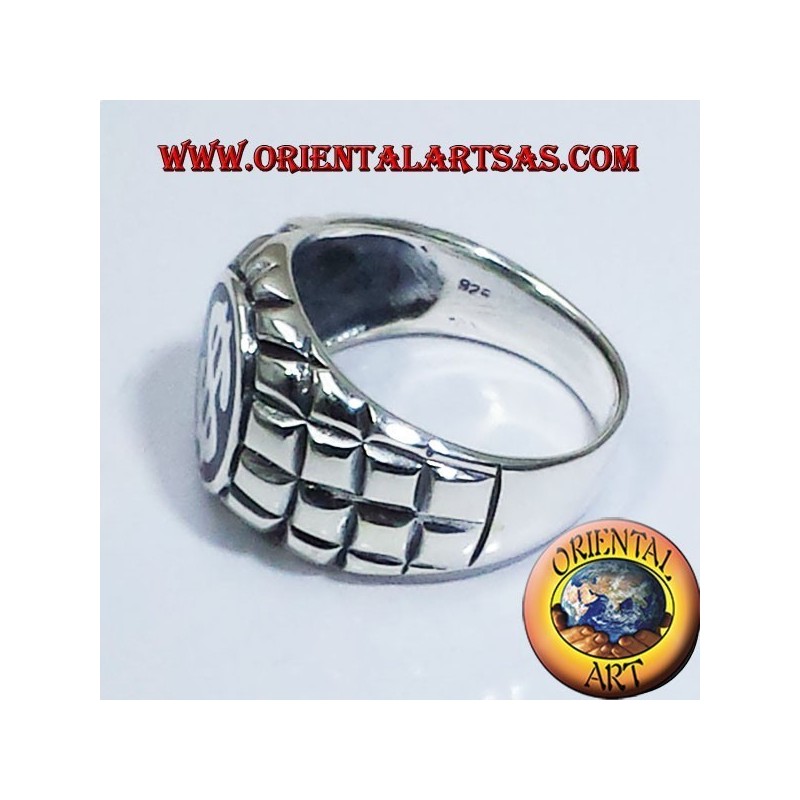 anello in argento con simbolo del dollaro