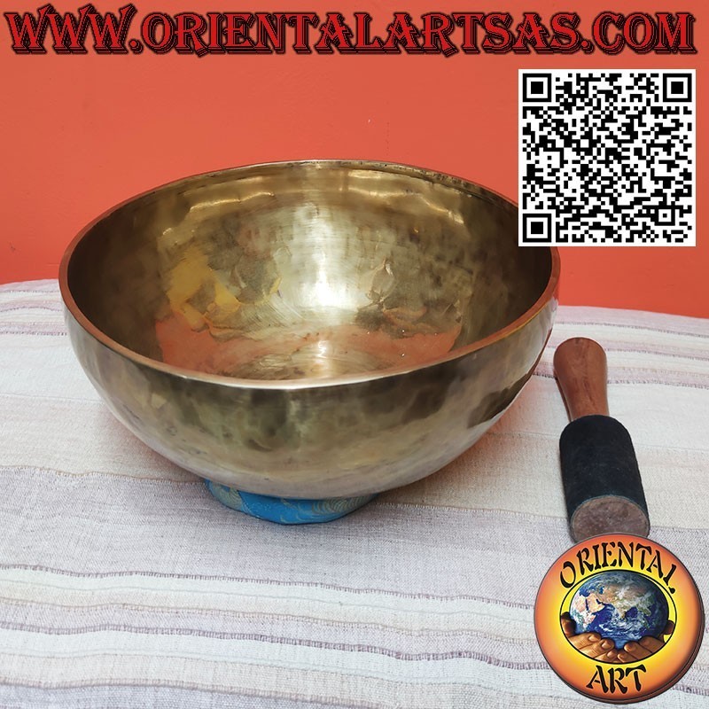 Tibetische Glocke 32 cm Ø, Hz 98, Gewicht 2830g komplett mit Klöppel