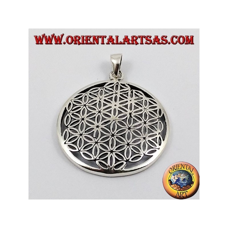 Pendentif argent, Fleur de Vie