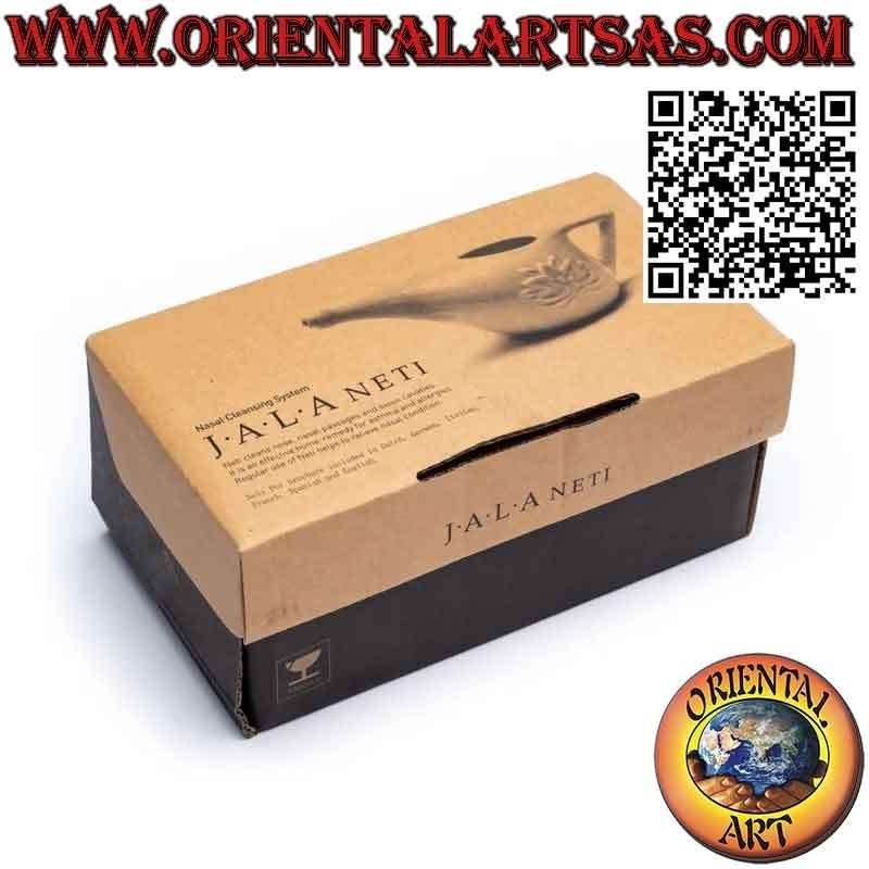 Neti pot in ceramica completa di sale himalayano, ayurvediche tradizioni