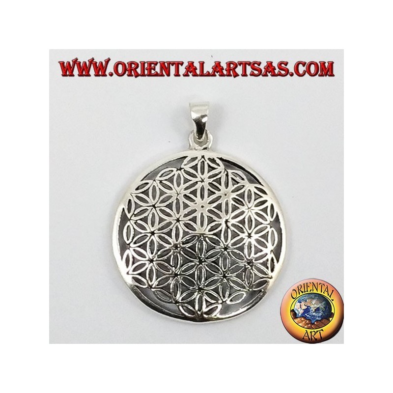 Silver Pendant, Flower of Life