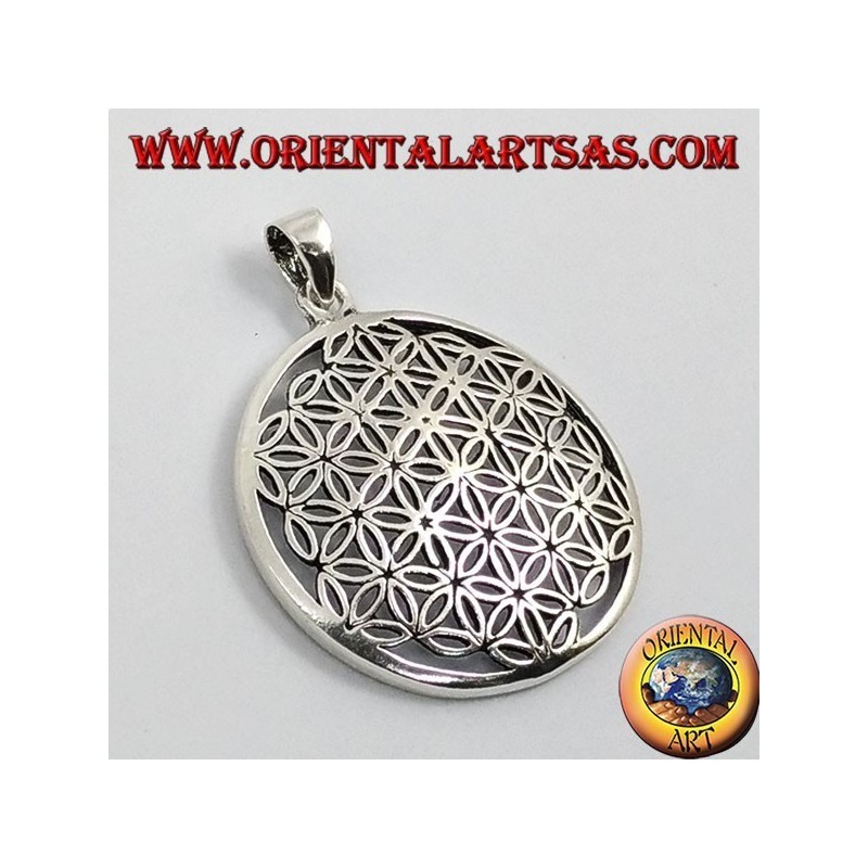 Pendentif argent, Fleur de Vie