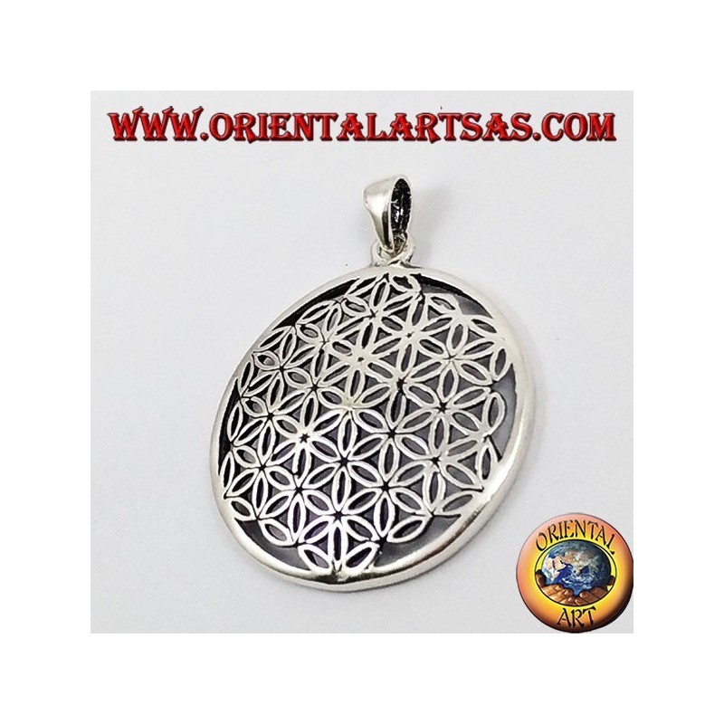 Silver Pendant, Flower of Life