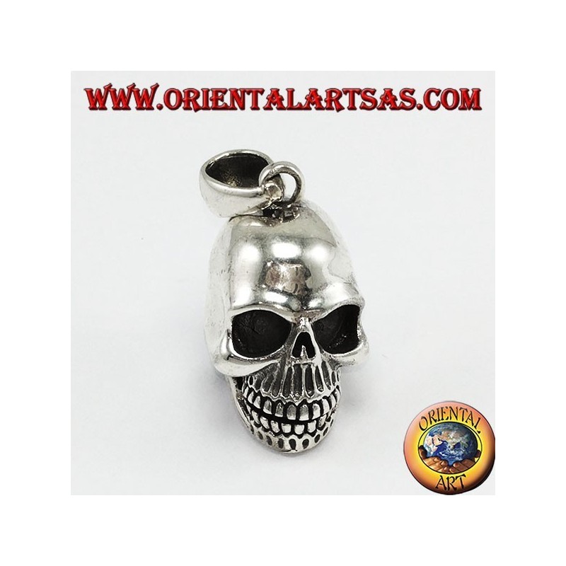 Silver pendant Skull with movable mandible