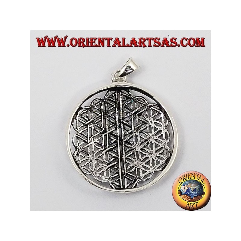 Silver Pendant, Flower of Life