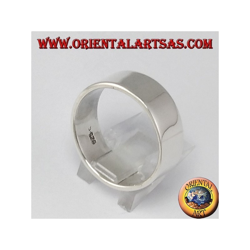 Silberring, Flachband 8 mm.