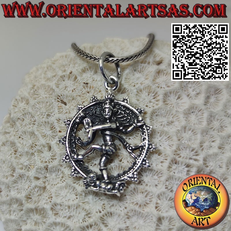 Colgante de plata, Shiva señor de la danza cósmica nataraja