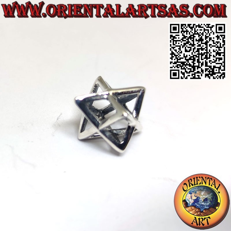 Silver Merkaba (Mer-Ka-Ba) pendant without hook