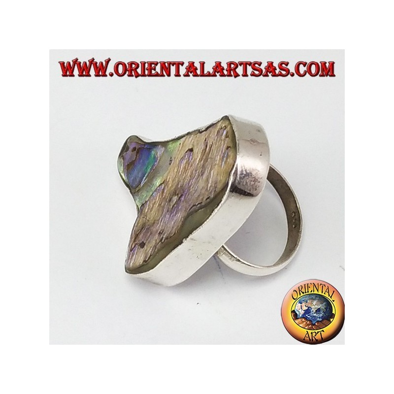 Anillo de plata con nácar paua
