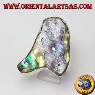 Anillo de plata con nácar paua