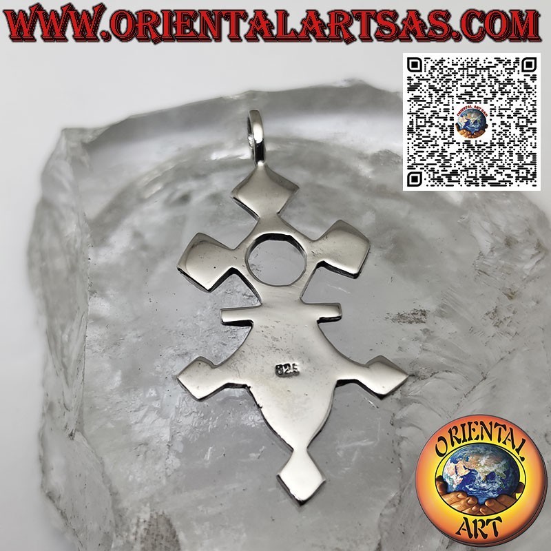 Colgante de plata la cruz tuareg de Agadez, protección y prosperidad