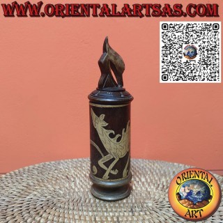 Ancient cylindrical container for Batak medicine and ceremonial purposes