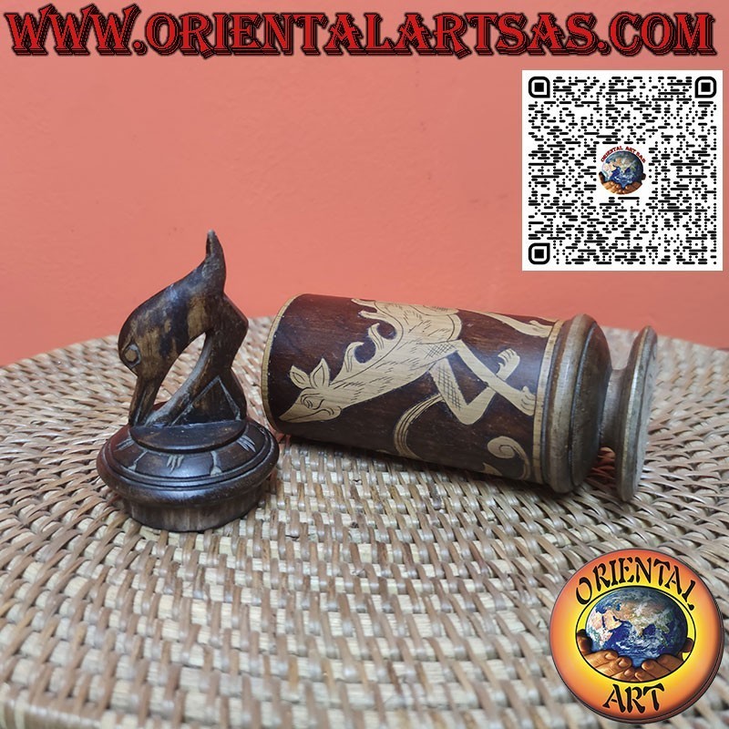 Ancient cylindrical container for Batak medicine and ceremonial purposes