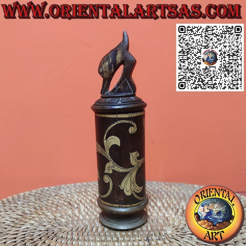 Ancient cylindrical container for Batak medicine and ceremonial purposes