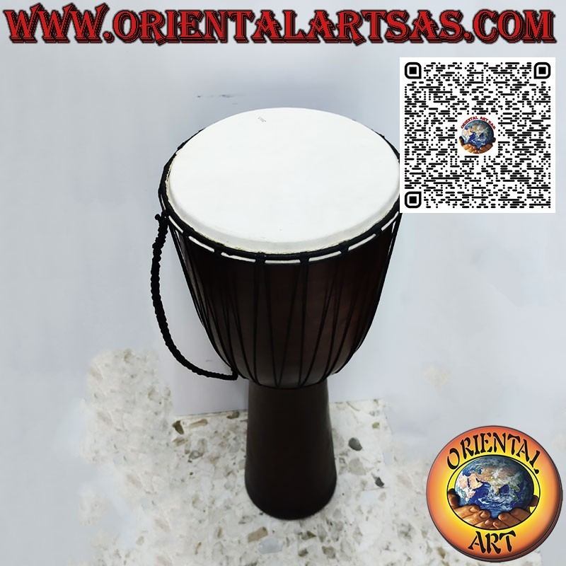 Tambour djembé Bongo de 70 cm. en bois d'acajou avec peau de chèvre