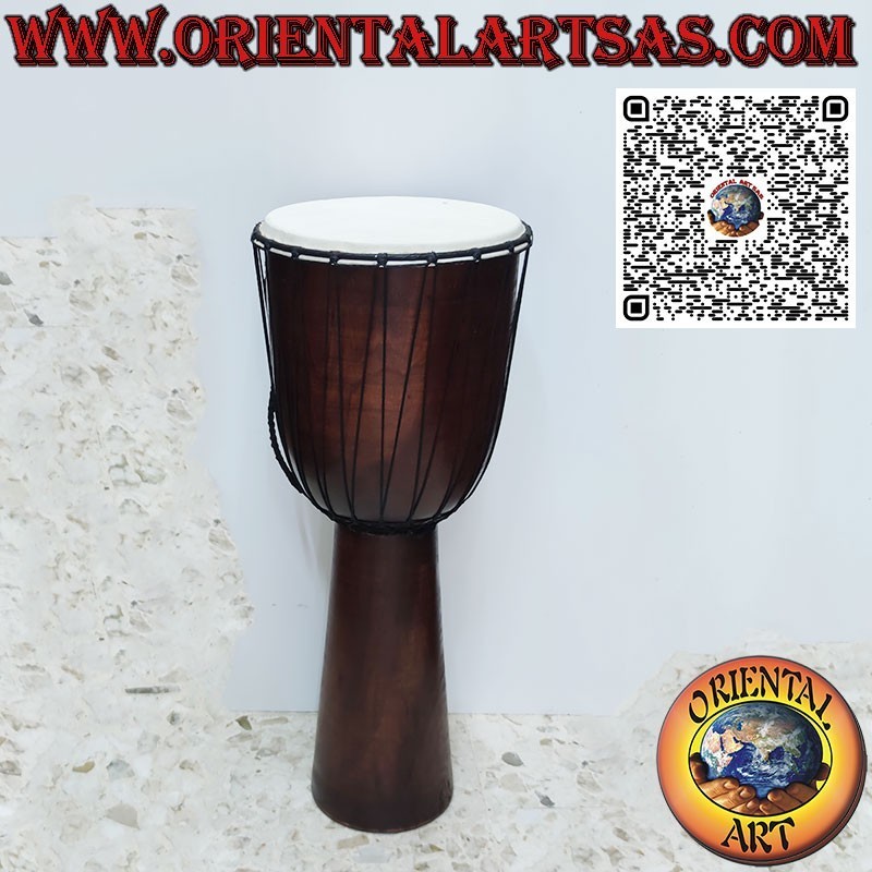 70 cm Bongo-Djembé-Trommel. aus Mahagoniholz ​​mit Ziegenleder